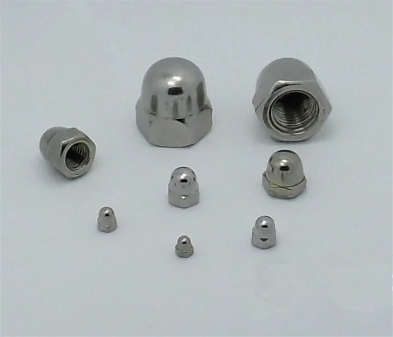

100pcs/lot Free Shipping Metric M3 304 Stainless Steel Hex Head Dome Cap Protection Cover Nuts
