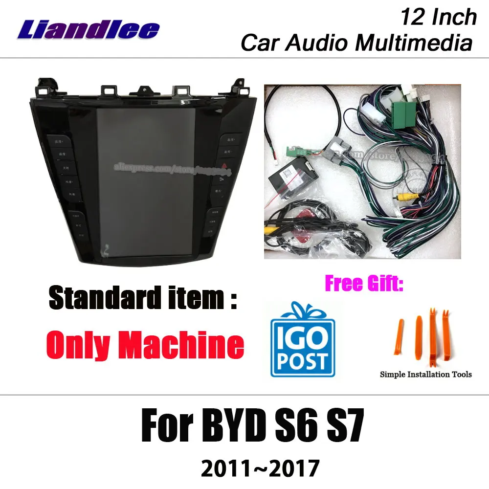 Liandlee 12 дюймов Android для BYD S6 S7 2011~ стерео радио Видео Wi-Fi Carplay карта gps Navi навигации мультимедиа