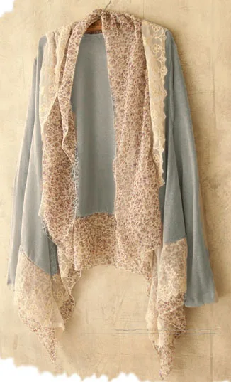 2017 Весенняя Трикотажная хлопковая куртка с длинным рукавом кардиган шаль