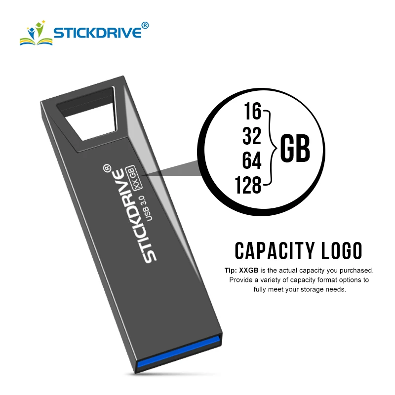 Новое поступление Металлическая флеш-накопитель USB 3,0 Флешка 128 Гб 64 ГБ 32 ГБ 16 ГБ 8 ГБ флеш карта памяти, Флеш накопитель usb3.0