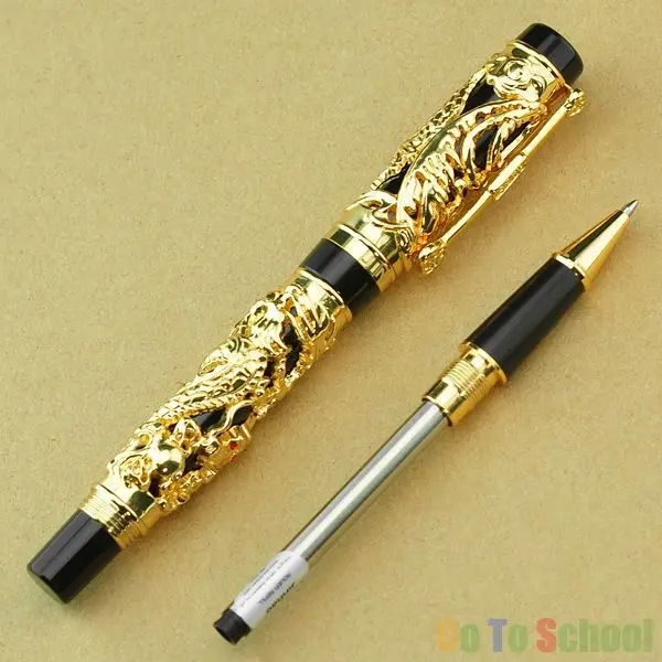 Jinhao новейший дизайн дракон и Феникс Золотая шариковая ручка высокого качества роскошные подарочные ручки для письма
