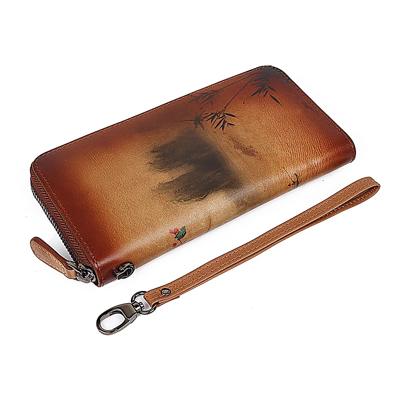 Женские кошельки из натуральной кожи в китайском стиле|Женские кошельки| |