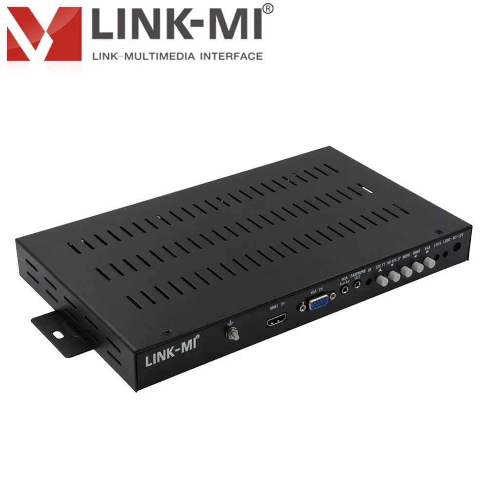 LINK MI 4K 2x2 настенный видеоконтроллер входы HDMI/VGA монитор для видеостен не требует