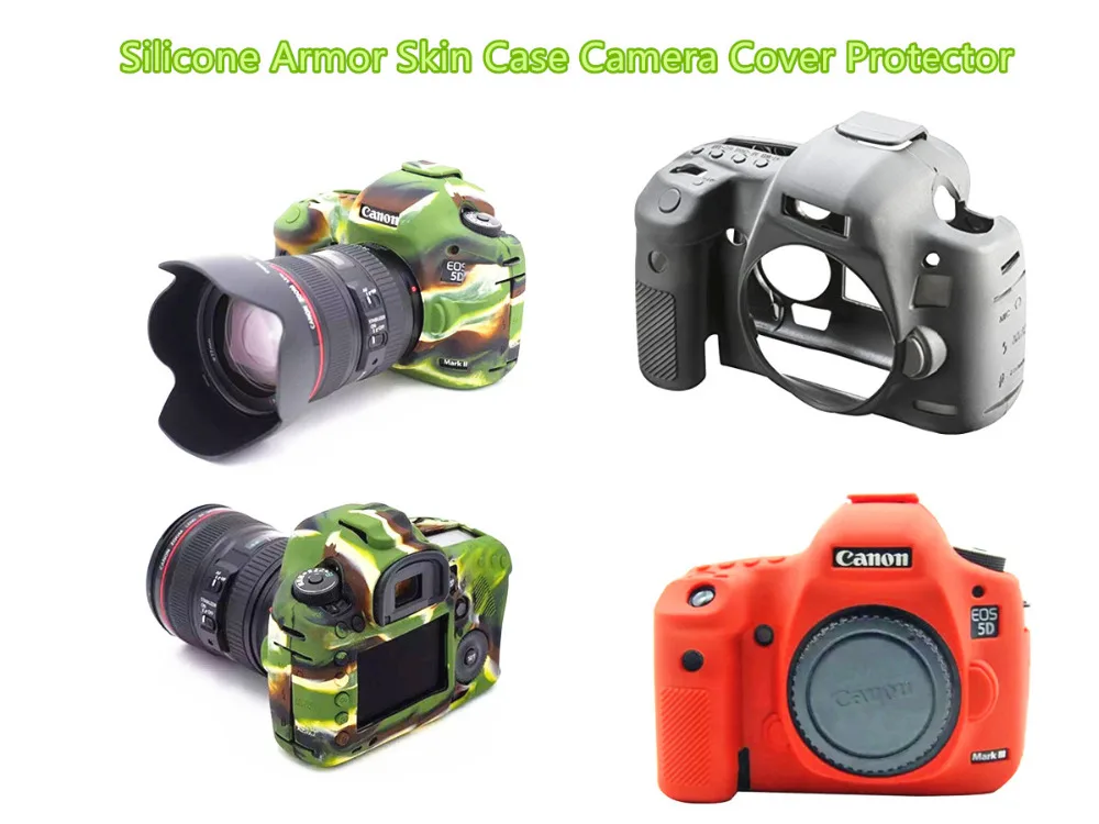 LimitX силиконовая кожа брони чехол для защиты корпуса Canon EOS 5D Mark III 5Ds R DSLR только