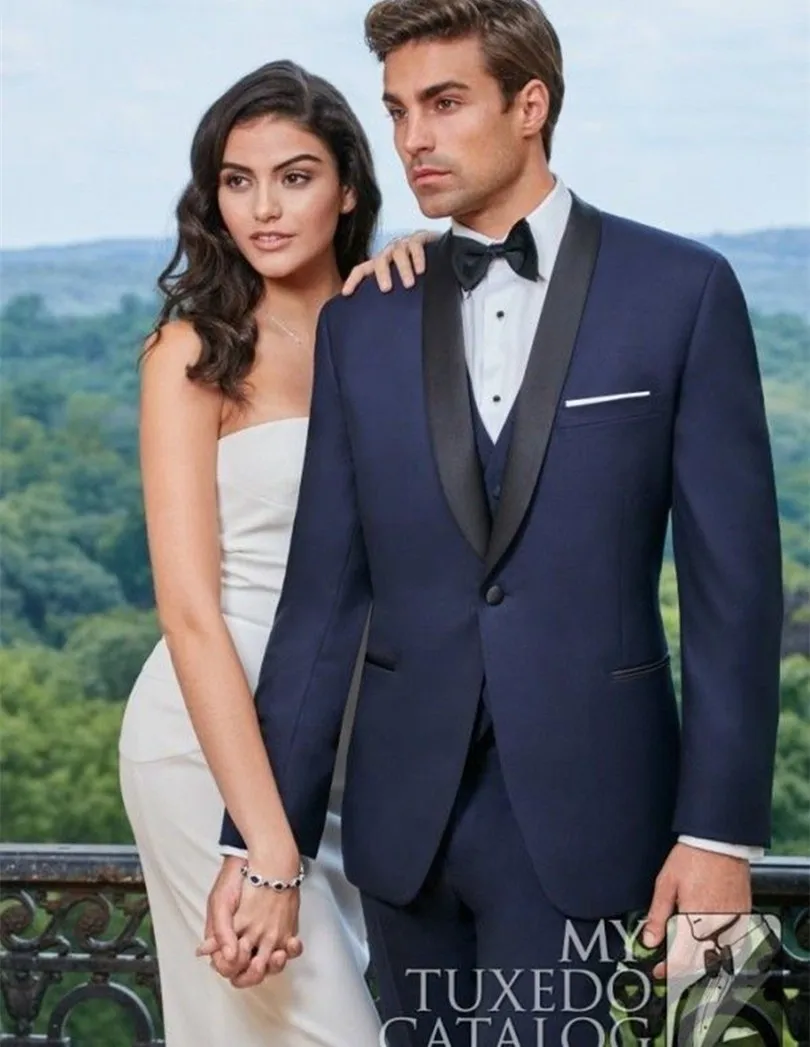Заказ мужской одежды бизнес костюм Slim fit повседневное дизайн Шампанское выпускные костюмы жениха смокинги для женихов мужской свадебный костюм - Цвет: as picture