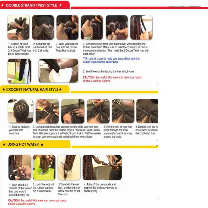 Роскошные косички для плетения 18 дюймов Омбре Marley волосы крючком афро кудрявые - Фото №1