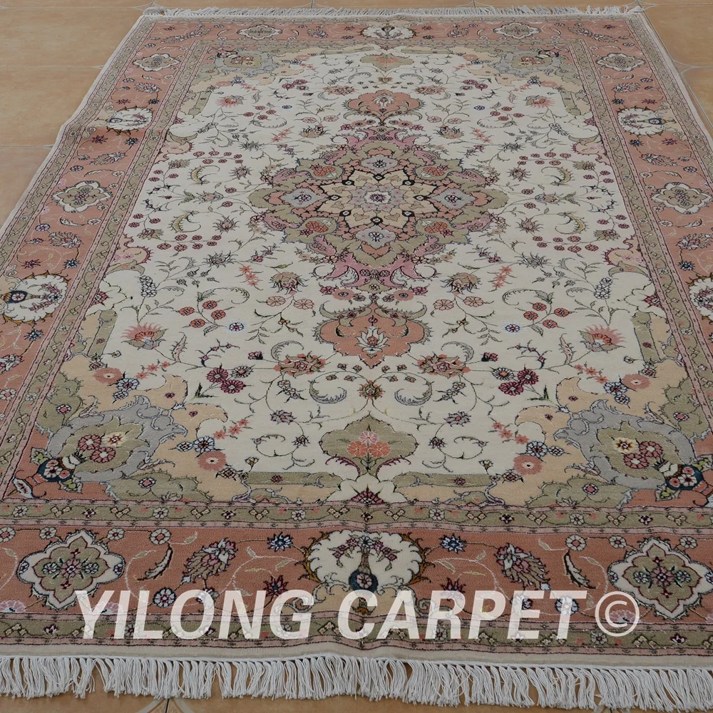 Yilong 6 'x 9' персидский искусственный сад Дизайнерский ковер из смешанной
