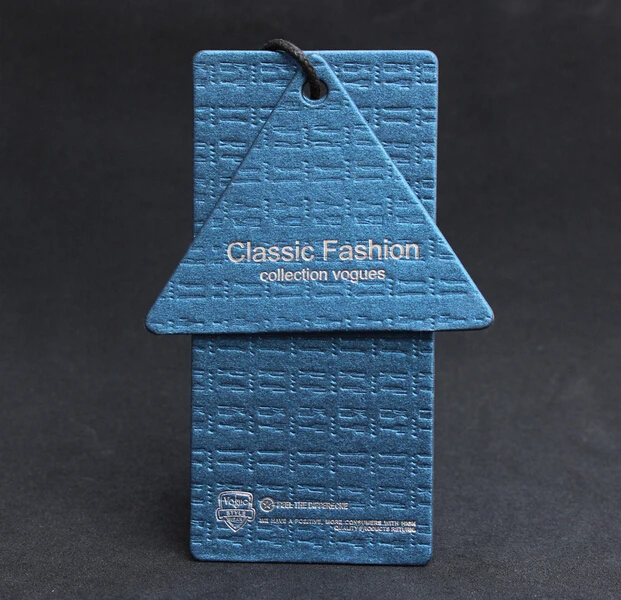 

free die cut custom garment tags printing 400gsm paper clothing tag custom logo printing fashion hang tags for clothing