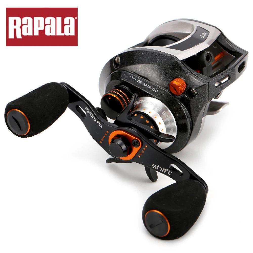 Оригинальная Фирменная катушка Rapala Shift ST150RH ST150LH baitcasing reel 13+ 1BB 6,5: 1 175 г алюминиевая катушка для ловли карпа