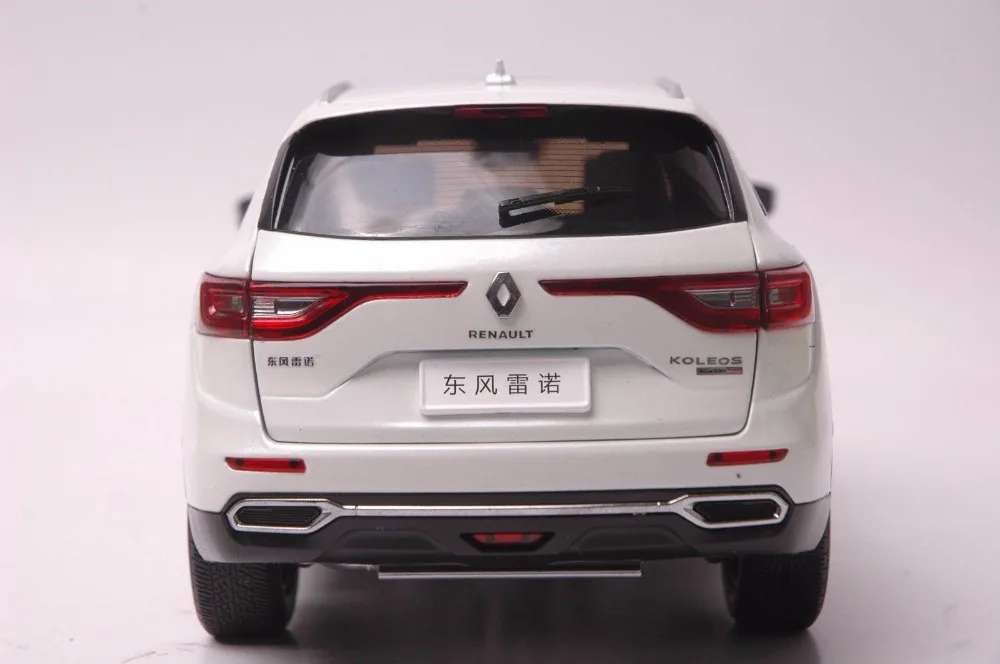 1:18 литья под давлением модель для Renault Koleos белый внедорожник сплав игрушечный автомобиль миниатюрная коллекция подарок