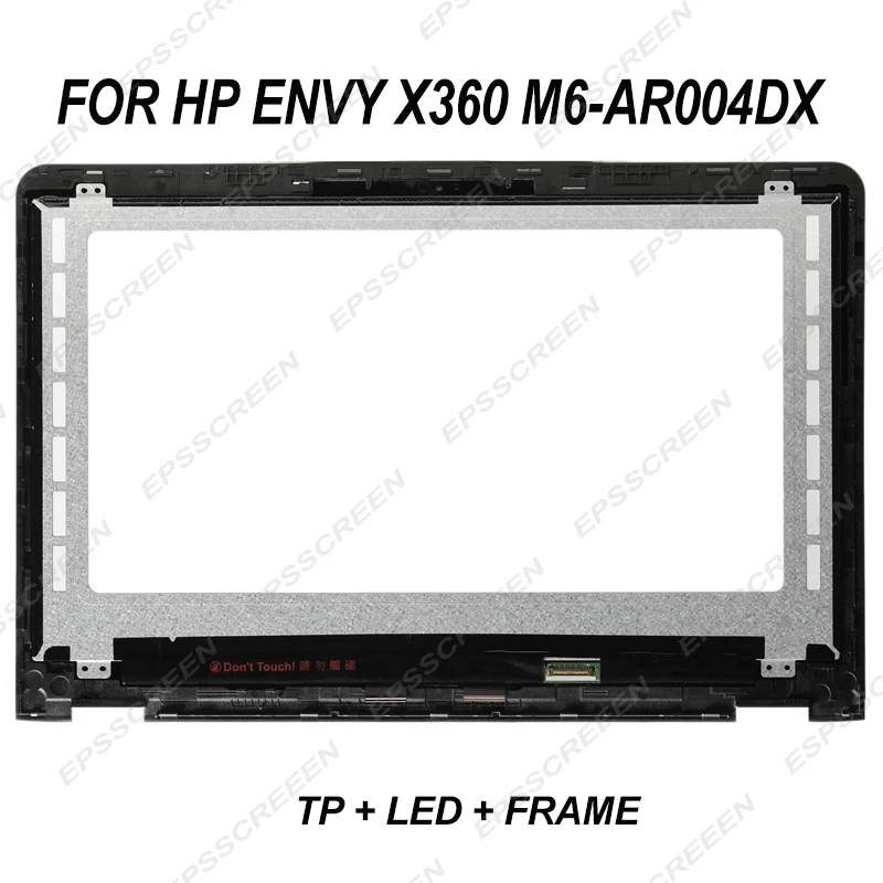 

15.6" replace led lcd display for HP ENVY X360 M6-AR004DX touch panel + screen + frame 30 pin fhd 1920*1080 assembly