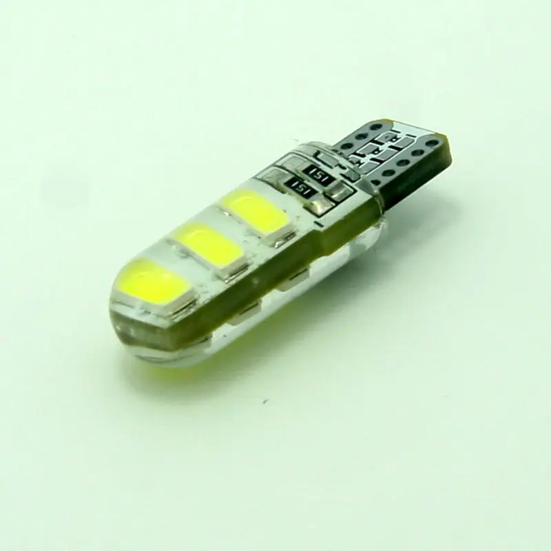 2018 автомобильный Стайлинг 2 шт./лот силиконовая супер яркая T10 5630 6SMD Светодиодная