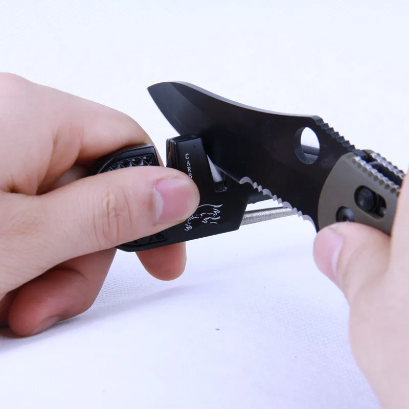 4в1нож инструмент Новинка Spyderco полувоенные 2 Открытый точилка для ножей Карманный