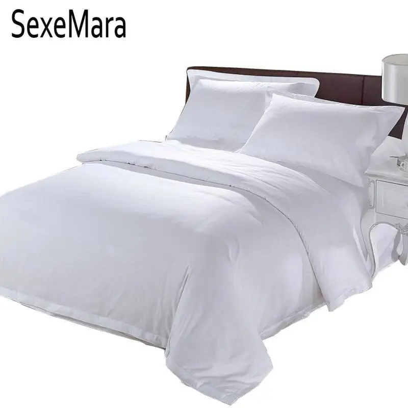 Комплект постельного белья из 4 предметов королевский комплект белого цвета с