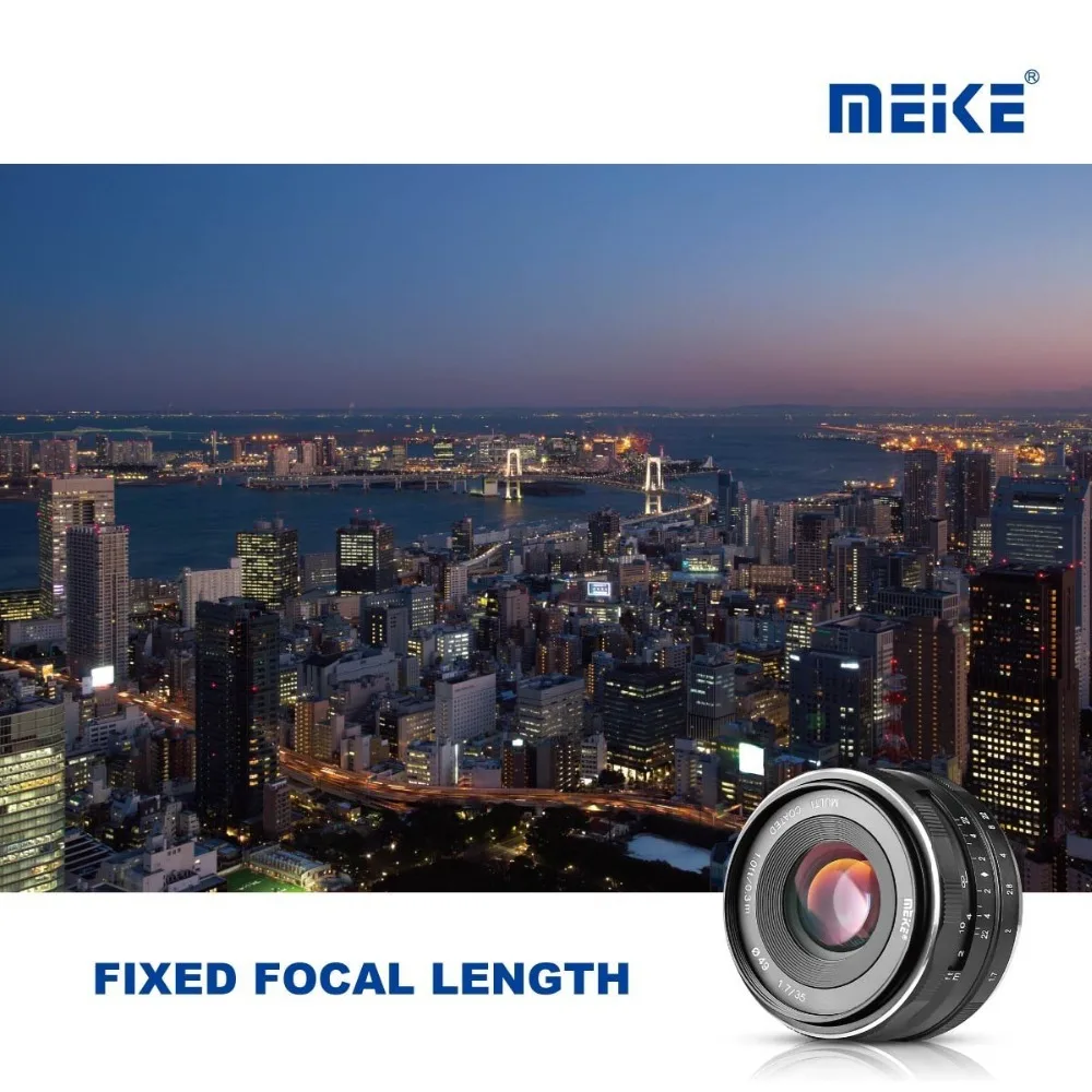 Meike 35mm f1.7 Large Aperture Manual Focus APS-C lens for Fujifilm X-T1 X-T3 X-T4 X-T20 X-T100 X-T30 X70 XM1 XA1 X-Pro1 X-Pro2 |
