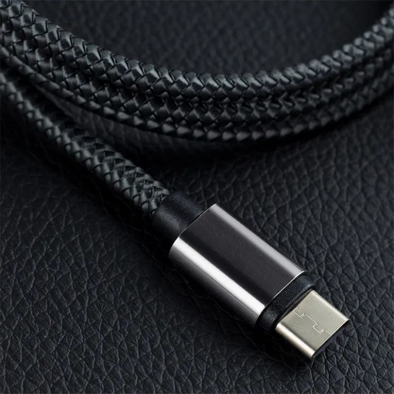 Многоцветный 3-метровый кабель быстрой зарядки USB Type C мобильный телефон провод