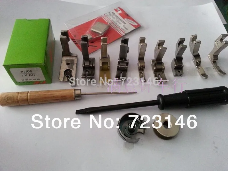 

2015 Lot 15 Presser Foot Feet Industrial Flatbed Sewing Machine Part Accessories for Brother Juki Sincer Typical Yamato Siruba
