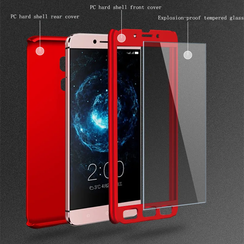 360 protection PC Matte Phone Case For Letv LeEco Le2 Pro X20 Le S3 X626 X622 2/2Pro x20 x25 X620/X620 x520 cover |