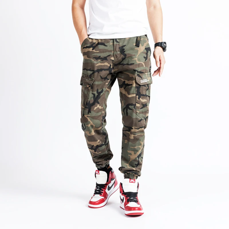 Модная уличная одежда мужские джинсы камуфляжные армейские брюки в стиле