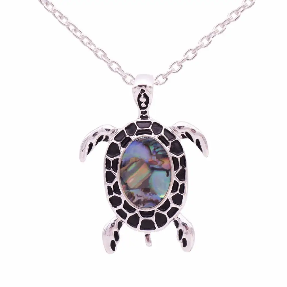 Turtle Мода Boho чокер колье с животными богемные макси Colar эмаль черепаха свинья ожерелья с лошадьми& Подвески для женщин ювелирные изделия - Окраска металла: Turtle