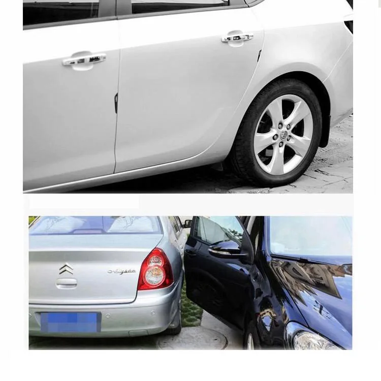 Углеродного Волокна Двери Автомобиля Стилизация Наклейки Потертости Бампер Для