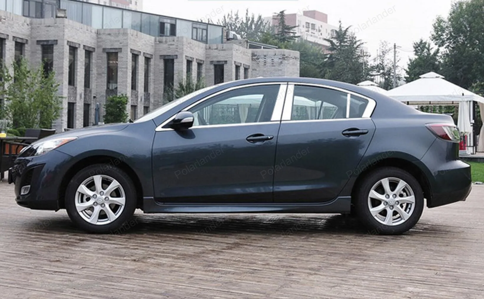 Полная отделка окна автомобиля из нержавеющей стали декоративные полосы для