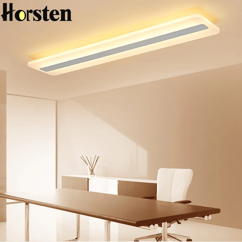 Современный акриловый светодиодный потолочный светильник s прямоугольный