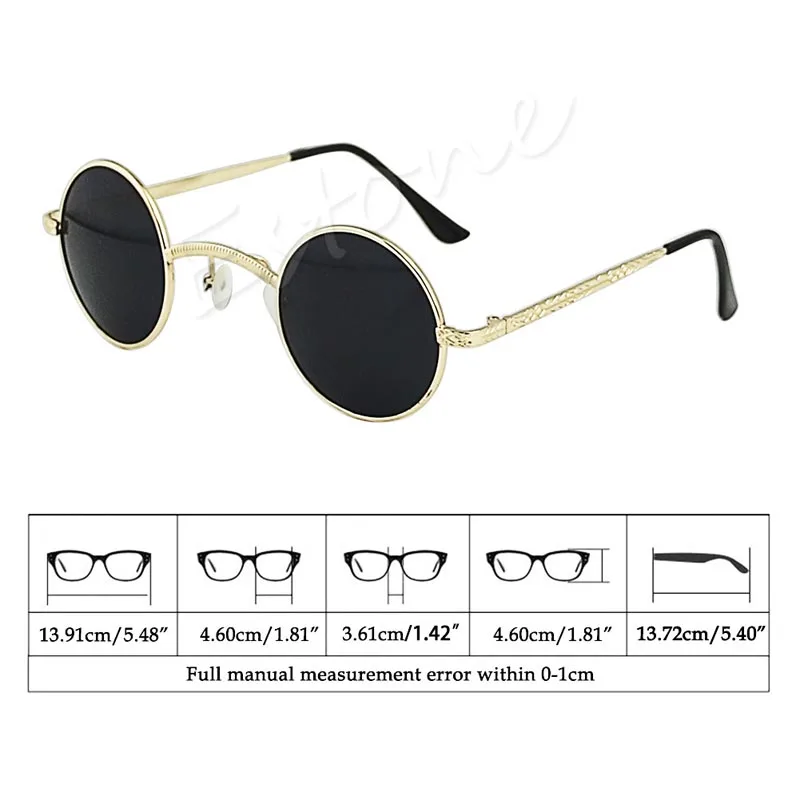 Модные мужские и женские круглые очки в стиле ретро стимпанк|sunglasses uv400|sunglasses