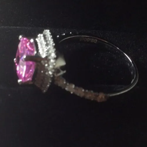 Оптовая продажа новый дизайн однотонное кольцо 750 белое золото Halo стиль на