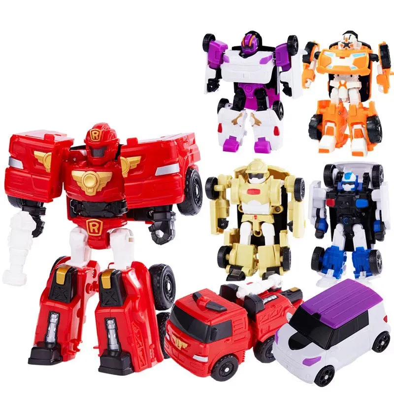 Робот-робот Tobot Brothers, мини-костюм, комбинированный деформированный автомобиль, серия трансформаций, игрушечный автомобиль, вертолет, самолет