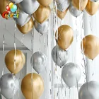 100 шт. 12 дюймов золотистые Серебристые шарики с хром шары из латекса цвета металлик Свадебные рынок отель ко дню рождения для рождественской вечеринки украшение воздушный шар с гелием