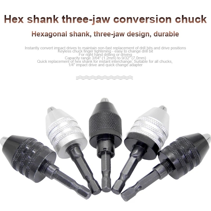 New Hot 1/4 Inch Keyless Drill Bit Chuck Quick Change Adapter Converter Hex Shank | Инструменты