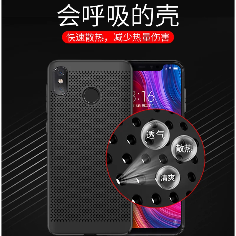 blue color For Xiaomi mi 8 SE Case mi8 Hard PC Back Cover Xiao 8se Protective Full cover CaseS | Мобильные телефоны и