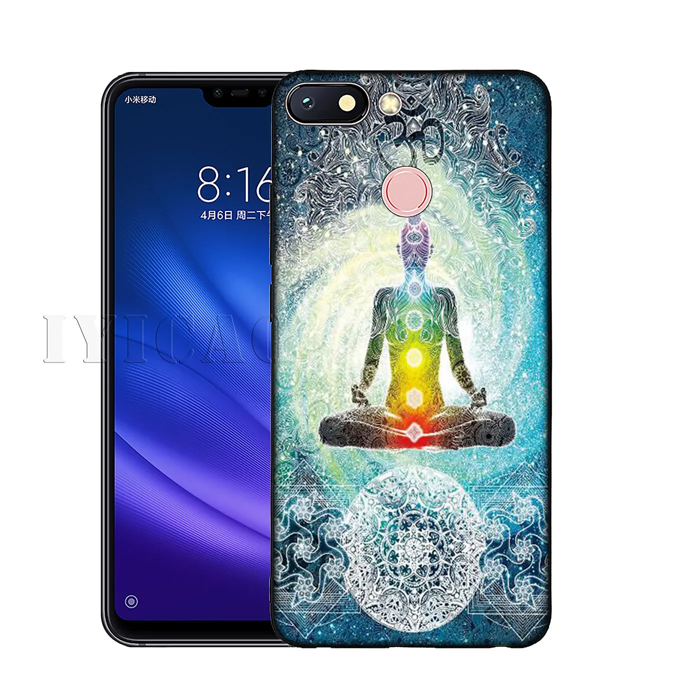 IYICAO Chakra Yoga Fashion Print Soft Silicone Phone Case for Xiaomi Redmi K30 K20 8A 7A 6A 5A S2 GO Note 8 8T 7 5 6 Pro |