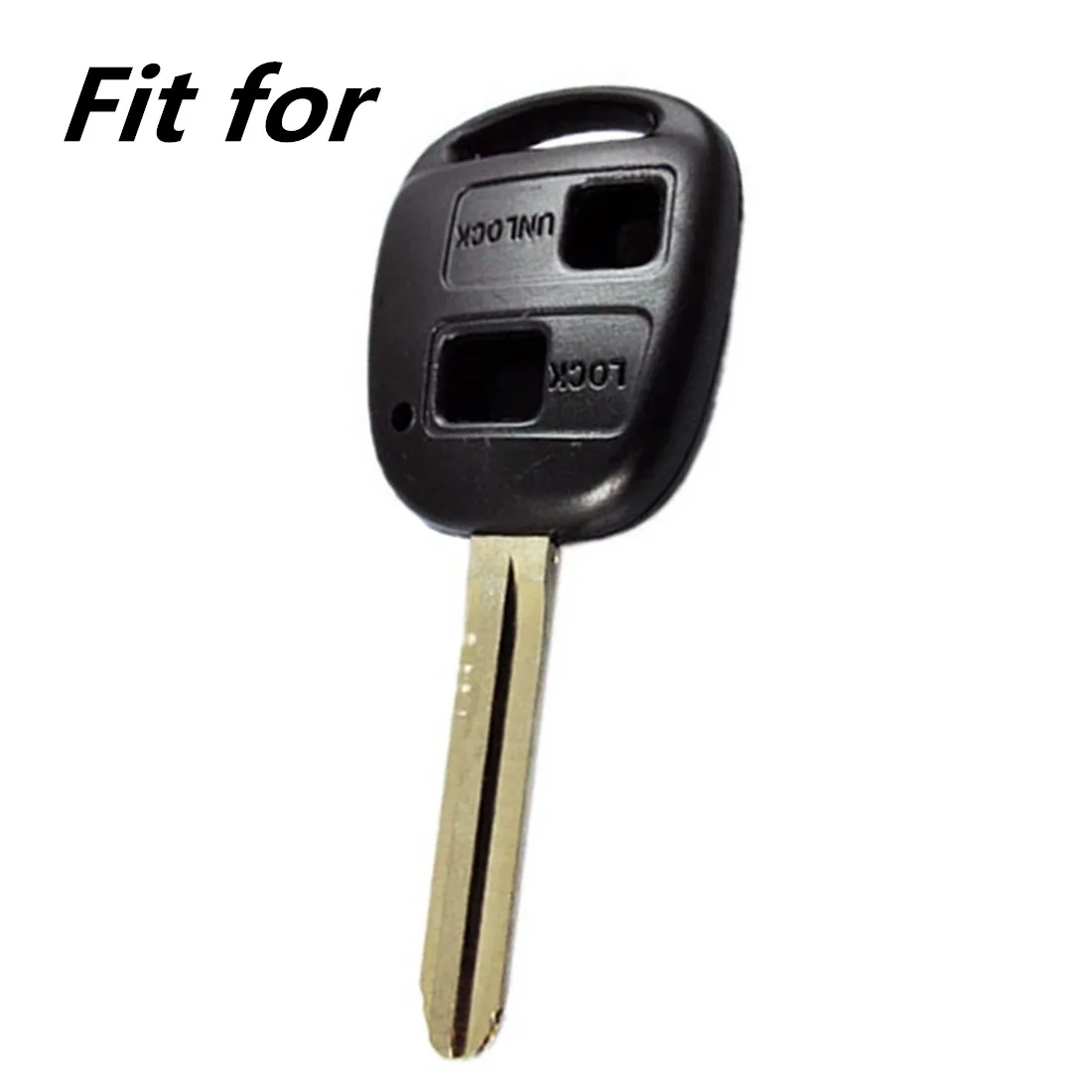 

WFMJ Black Silicone Remote Smart 2 Buttons Key Chain Cover Fob For Toyota Corolla Camry Prado Land Cruiser FJ Cruiser Avensis