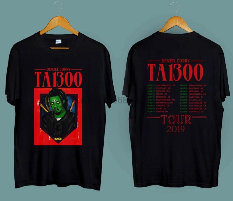 Новая популярная футболка Denzel Curry Taboo World Tour 2019 Размер S 3XL|Мужские футболки| |