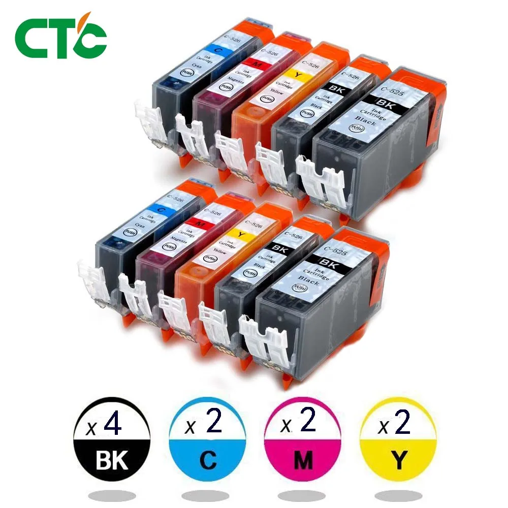 Картридж с чернилами 10x для CANON PIXMA IP4850 IP4950 MG5150 MG5250 MG5350 MG6150 MG6220 MG6250 MG8150 MG8220 MG8250|ink