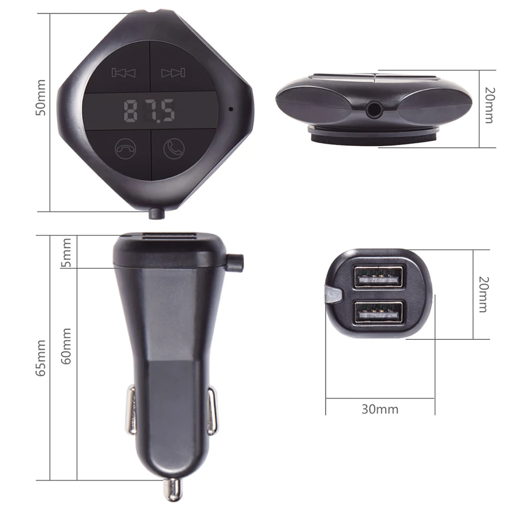 Q7S Bluetooth Hands-free FM передатчик автомобильный комплект MP3 плеер беспроводной