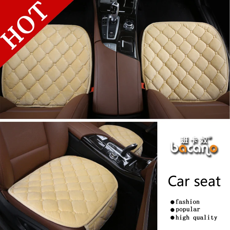 

2pcs/set new general car seat cushions,universal non-rollding up pads single non slide not moves bamboo-carbon car seat covers