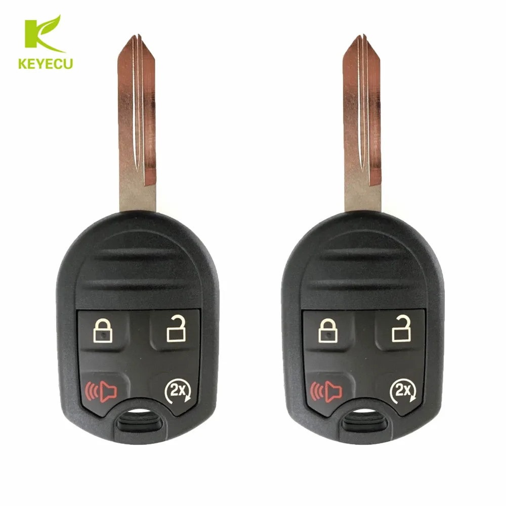 KEYECU пара Замена дистанционного ключа Fob 4 кнопки 315/433 МГц для Ford 11 16 F 150 250 350 450 15