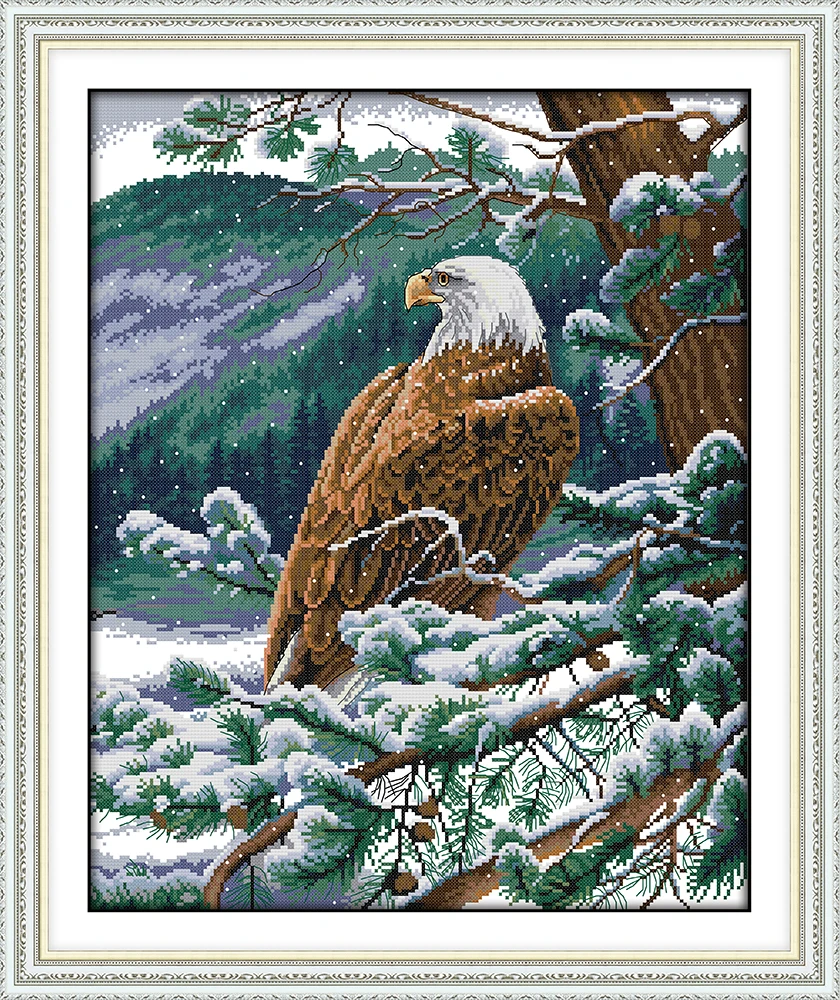 Набор для вышивки крестиком с изображением орла aida 14ct 11ct|handmade needlework|embroidery diycross