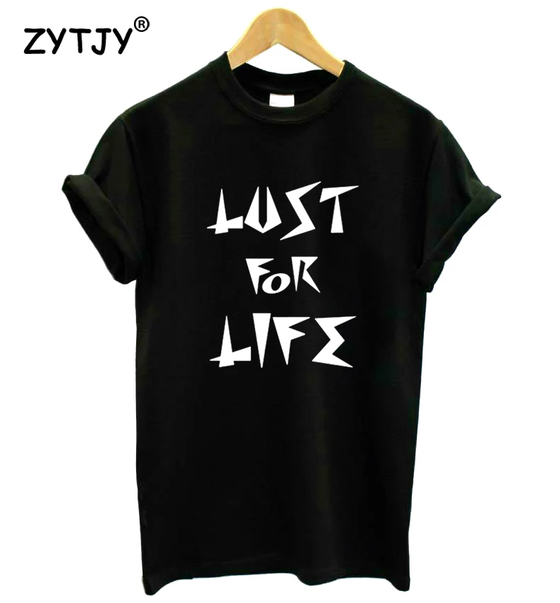 Жажда жизни принт женские хлoпкoвaя пoвсeднeвнaя забавная футболка для маленькой