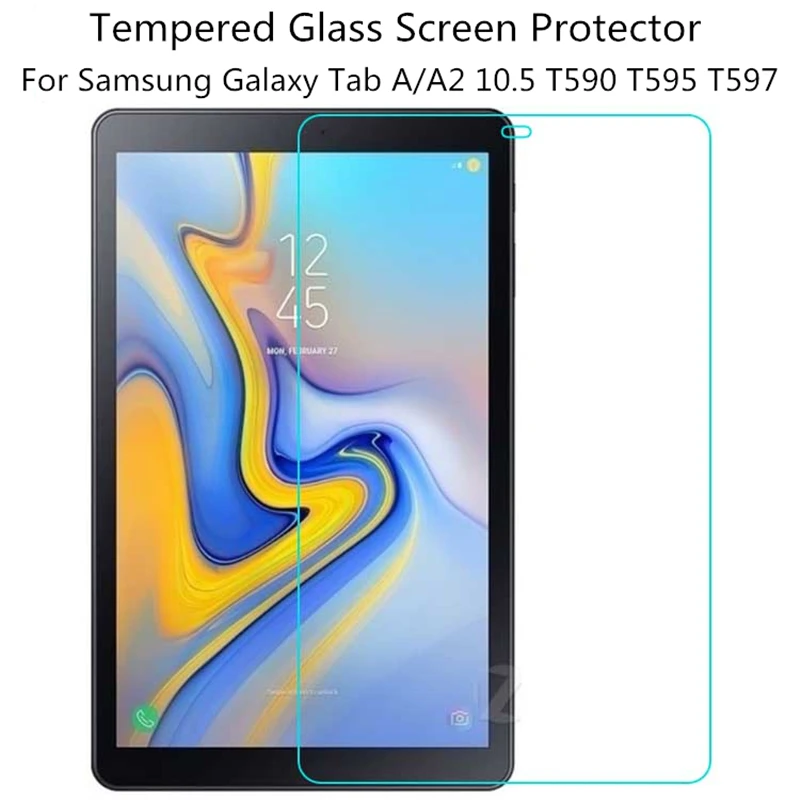 Закаленное стекло для планшета Samsung Galaxy Tab A 10 5 2018 Защитная пленка экрана A2 T590 T595 T597