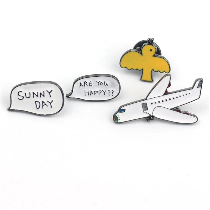 Женская эмалированная брошь в виде летательного аппарата 1 шт. | Украшения и