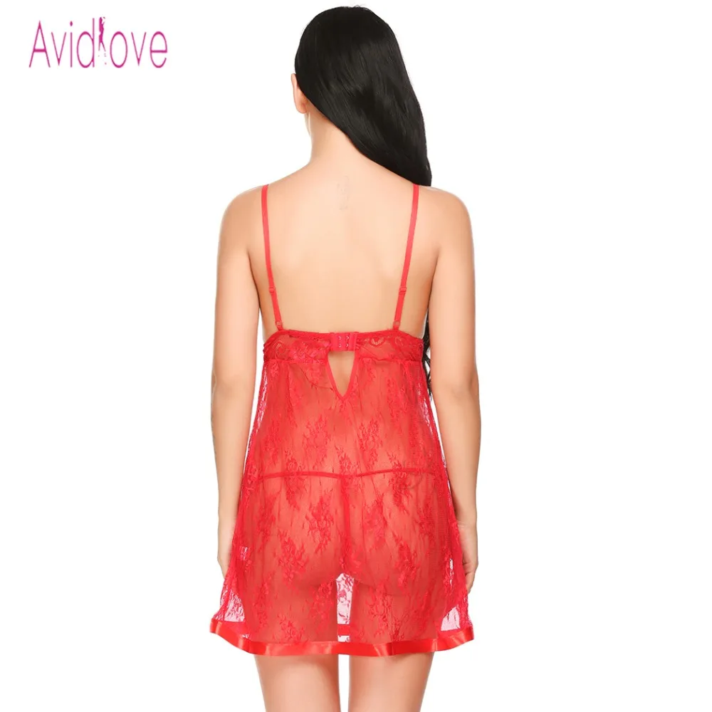 Женское кружевное нижнее белье Avidlove сексуальное эротическое мини Babydoll ночное
