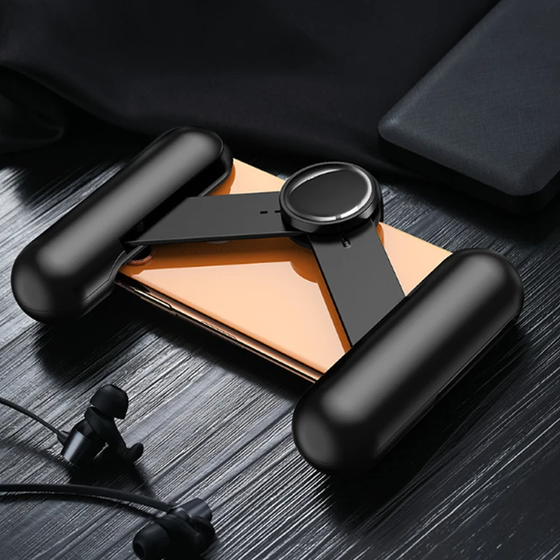 Black Игровой контроллер, портативный, умный, растягивающийся, ручка для телефона, игровая ручка для PUBG, контроллер телефона, геймпад для смартфона - Цвет: Black