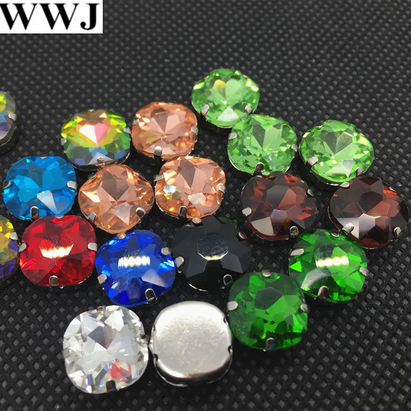 12 мм пришивной плотный квадратный маскарадный камень с зажимами больше цветов на