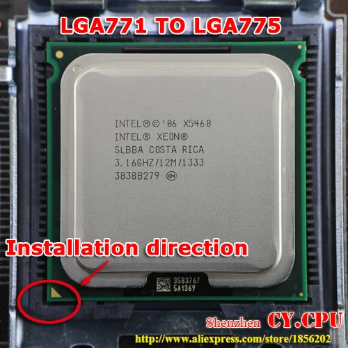 Процессор Intel Xeon X5460 3 16 ГГц/12 м/1333 близкий к LGA771 Core 2 Quad Q9750 cpu работает на