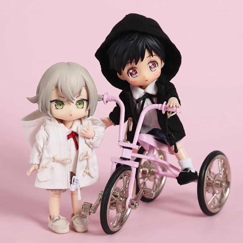 Новая модная одежда для куклы хлопковая куртка шляпа ob11 obitsu 11 1/12bjd Одежда