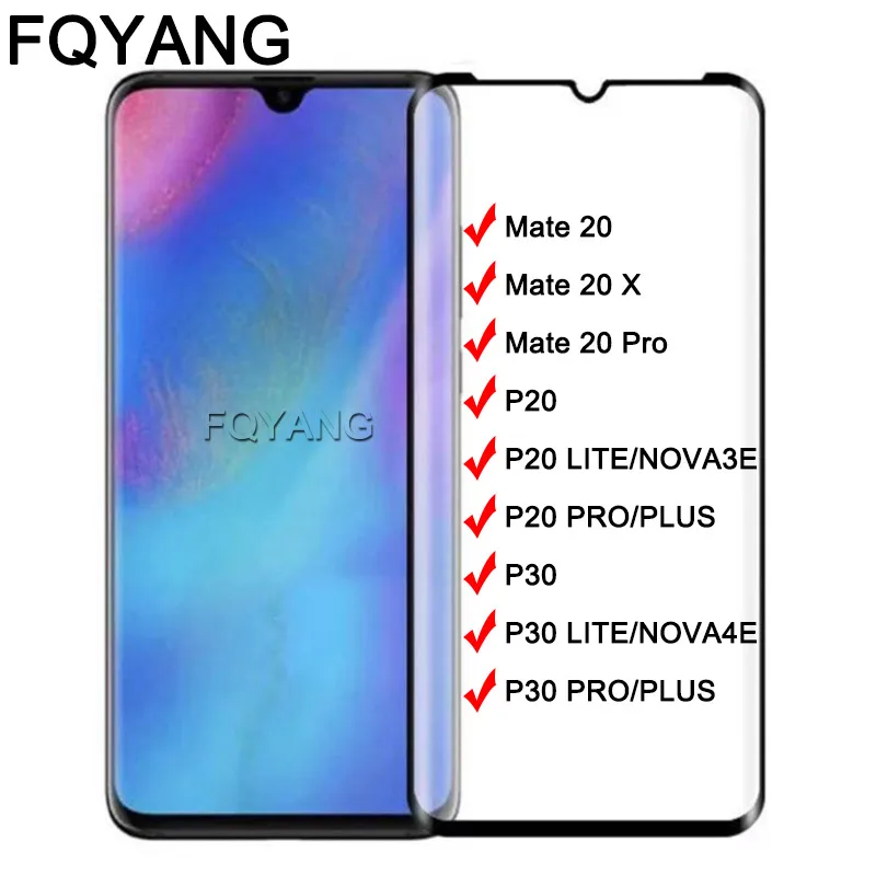 3D полностью наклеиваемая поверхность закаленное Стекло для HUAWEI P30 LITE PRO PLUS MATE 20 P20